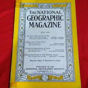 Vintage National Geographic Magazine July 1950